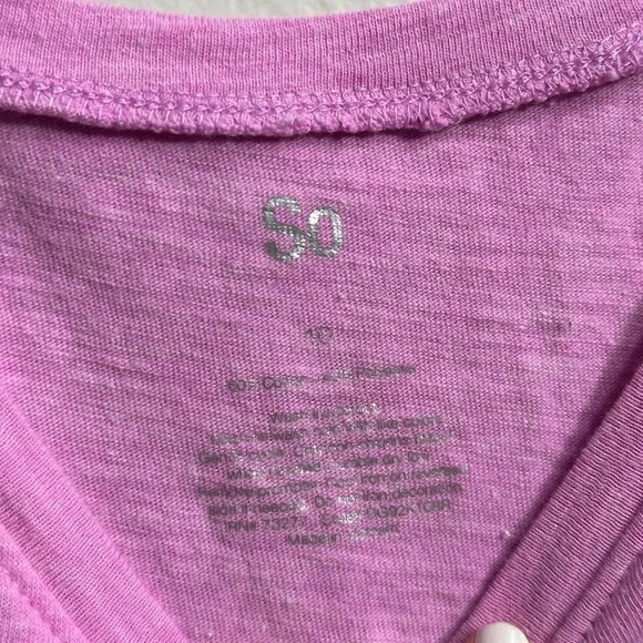 So Girls Kids Pink/lilac Knot Tank Top Size 10. - Picture 5 of 7